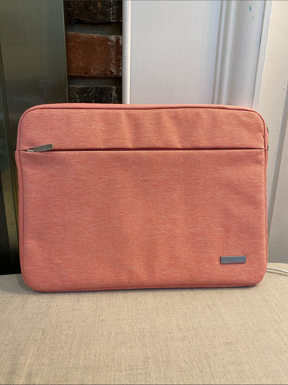 14x10” Lacdo Pink Laptop Sleeve Case with Front Pouch